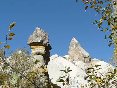Dolina ruža, Cappadocia, Vila kule, Turska, Sedra, litice