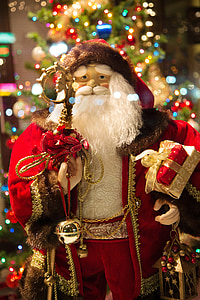 Santa, pasado de moda, Navidad, Claus, vacaciones, Navidad, diciembre