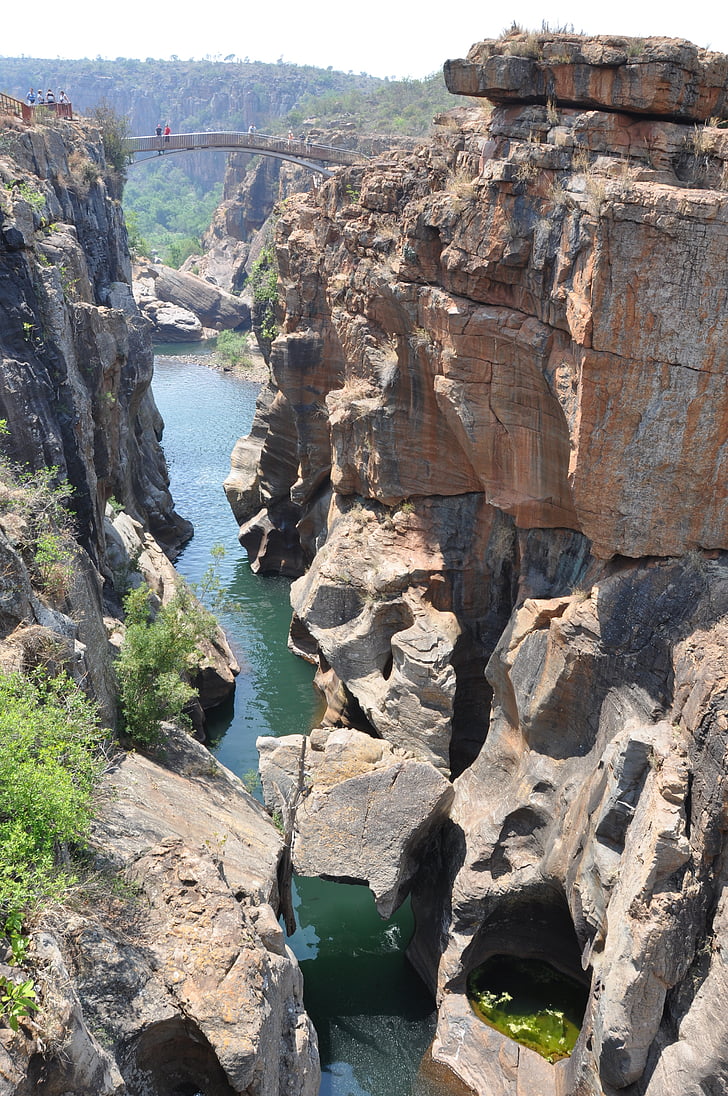 south africa, weeping river, blyde river canyon, nature, rock - Object, cliff, landscape