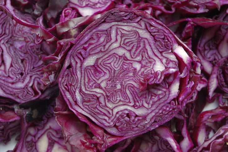 red cabbage, vegetables, kohl, violet, cabbage, food, eat