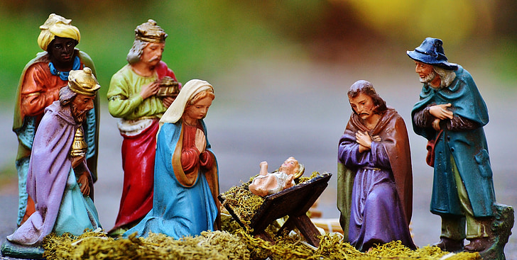 Boże Narodzenie szopka figury, Boże Narodzenie, rzemiosła, szopka bożonarodzeniowa, szopka, Boże Narodzenie, Maria