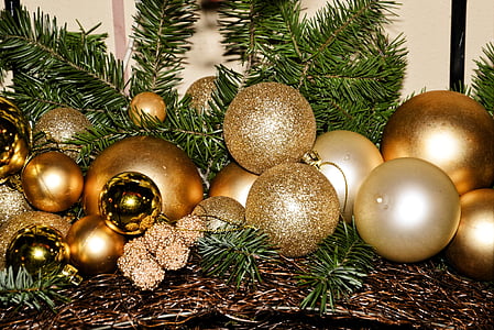 bolas de Natal, glaskugeln, advento, Natal, decoração, decorações festivas