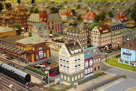 train miniature, chemin de fer, modélisme ferroviaire, jouets, locomotive à vapeur, train, locomotive