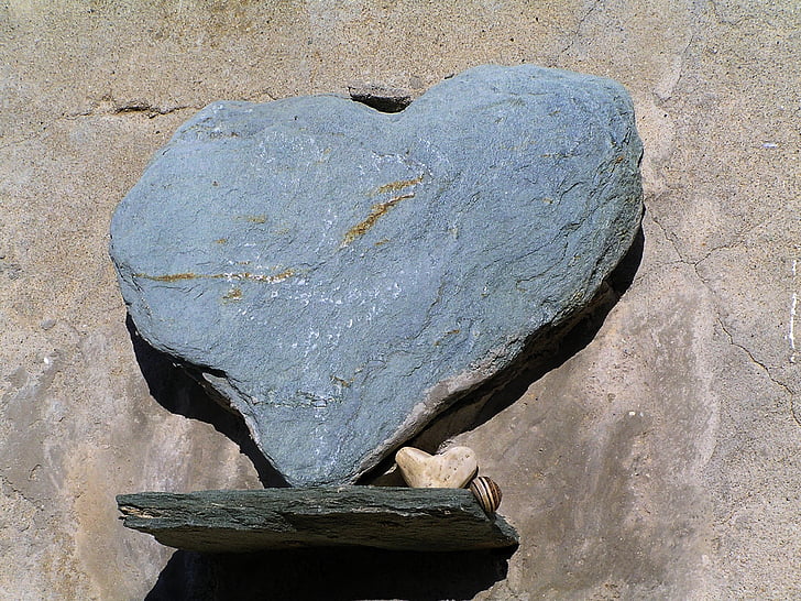 serce, kamień, miłość