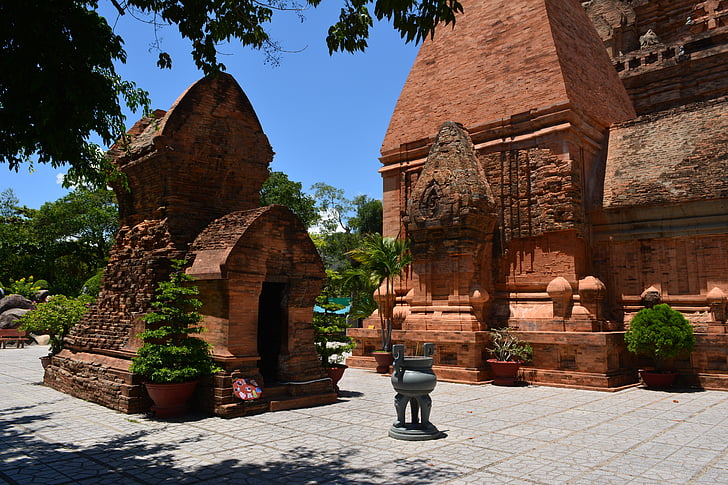 Cham, Po nagar, Templo de, antiga, Vietname, Torre, religião