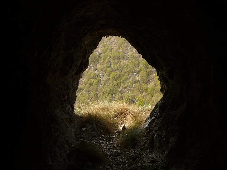 터널, 동굴, 요새, 요새, klettersteigweg, 이탈리아, 가 르다