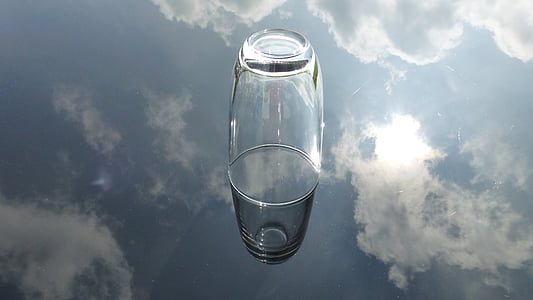 glass, water, sky, live, reflection