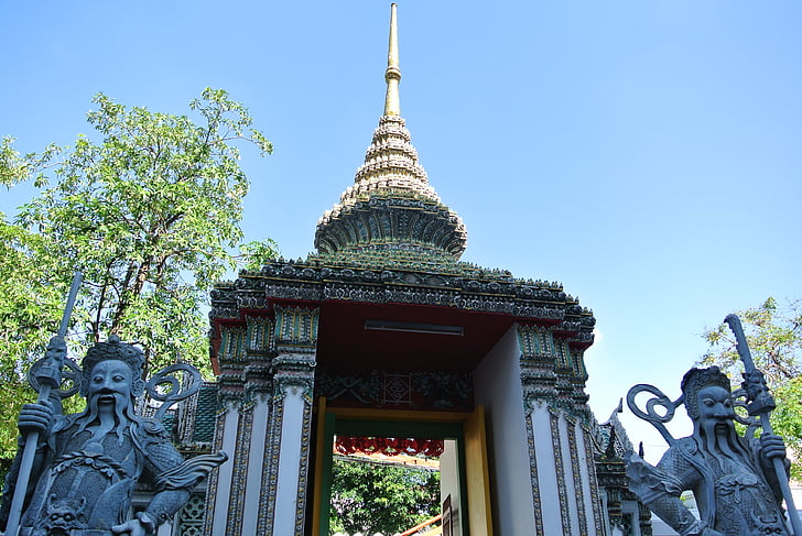 Bangkok, Thailand, Wat pho, Palace, Buddha, buddhistiska, kyrkan