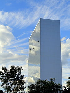 Brasilia, Brazílie, budova, struktura, sklo, odrazy, Architektura