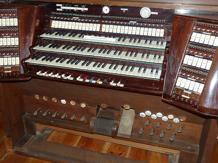 орган, інструмент, клавіатура, музика, Церковний орган, клавішні музичні інструменти, церковної музики