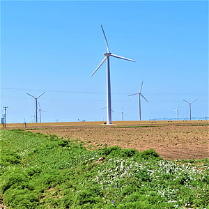 teknologi, moderne vindmølle, Nord texas