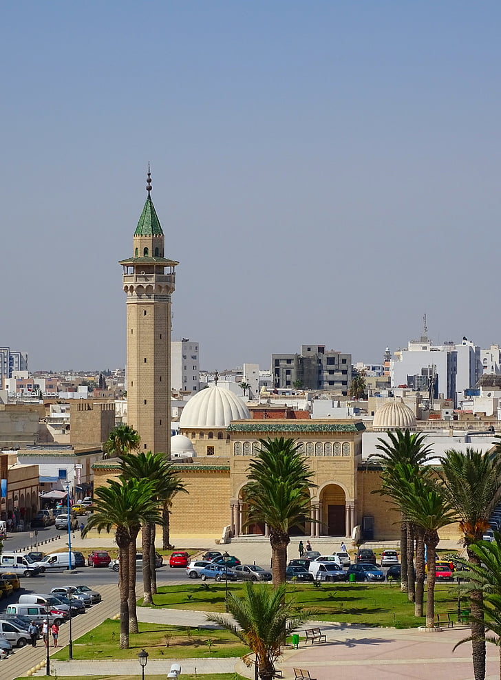 Grande Mesquita, Tunísia, Monastir, Mesquita, minarete