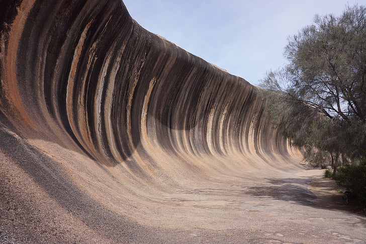 west australia, hyden, australia, wave, natural attraction, places of interest, rock formation