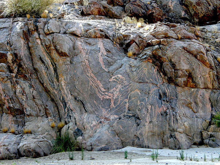 virvel, virvlende mønster, abstrakt, Rock, rød, rockface, Namibia