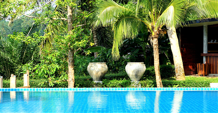 Resort, Ranong, Thailand, rejse, pool