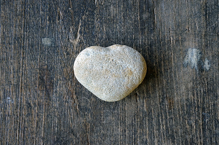 cor-pedra en forma de, cor, l'amor, forma, romàntic, pedra, natura
