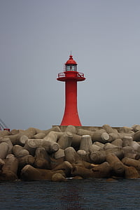 Jeju island, Lighthouse, stranden