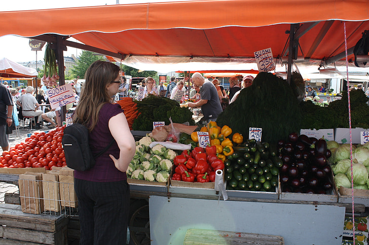 market, vegetables