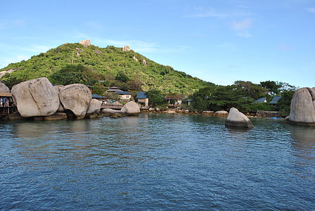 Insula, sol, Mar, natura, apa, peisaj, rock - obiect
