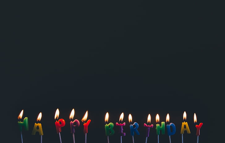 ulang tahun, candlelights, lilin, Perayaan, warna-warni, warna-warni, api