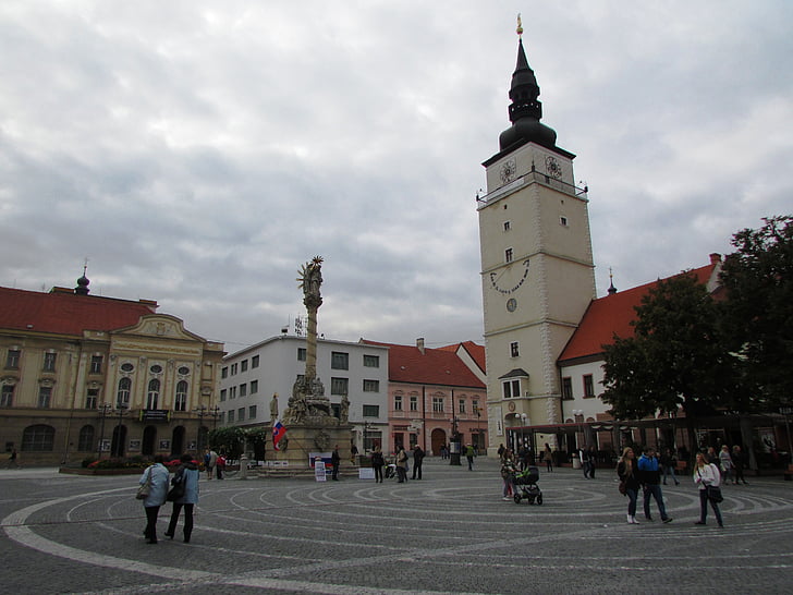 Trnava, Slovakien, Center, byggnader