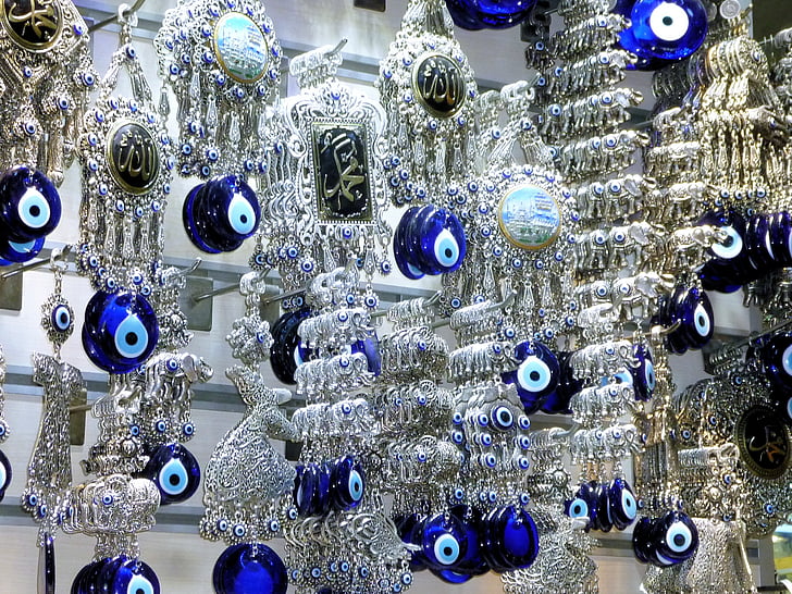 Amuleta, ochii rău, Turcia, albastru, farmec, suvenir, ornamente