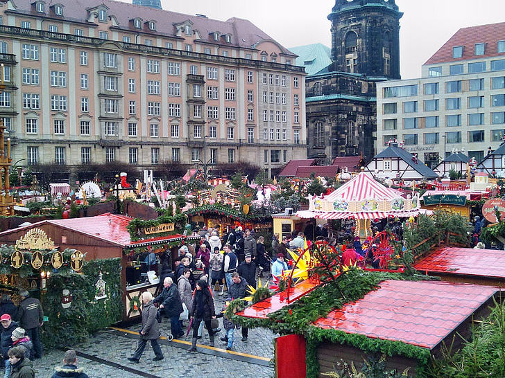 Dresdner striezelmarkt 2012, Natale, Festival, famiglia veloce, Babbo Natale, festivo, inverno