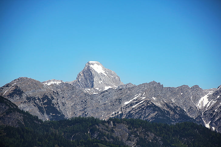 Mountain, Maia, Rolig, Skyline, Alpin, snö, Rock