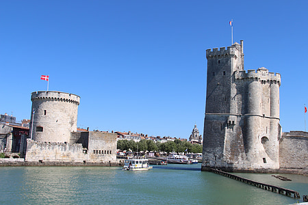la rochelle, harbour, tower, france, port, fortified