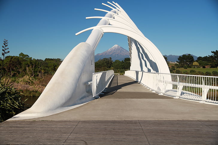 Taranaki, Bridge, Mountain, Uusi-Seelanti, Luonto, maisema, sininen