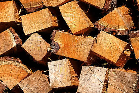木材のスタック, 冬, 熱, 木材, 暖炉, 薪, エネルギー