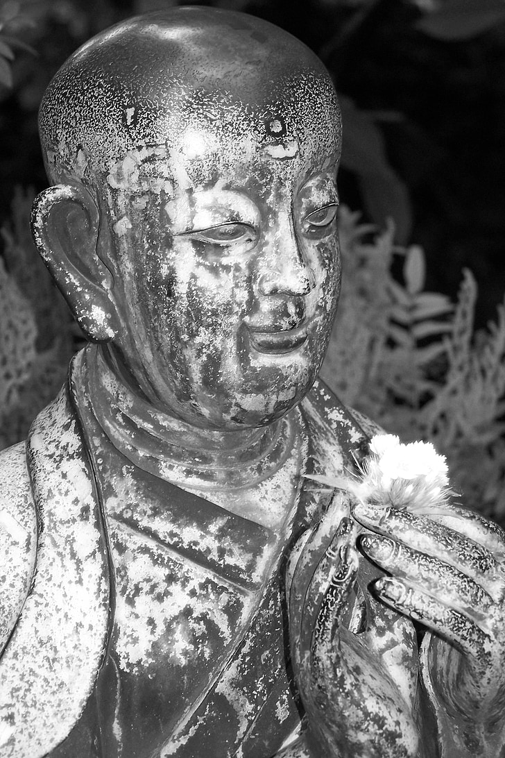 estàtua, budda, Buddah, budisme, japonès, cara, Àsia