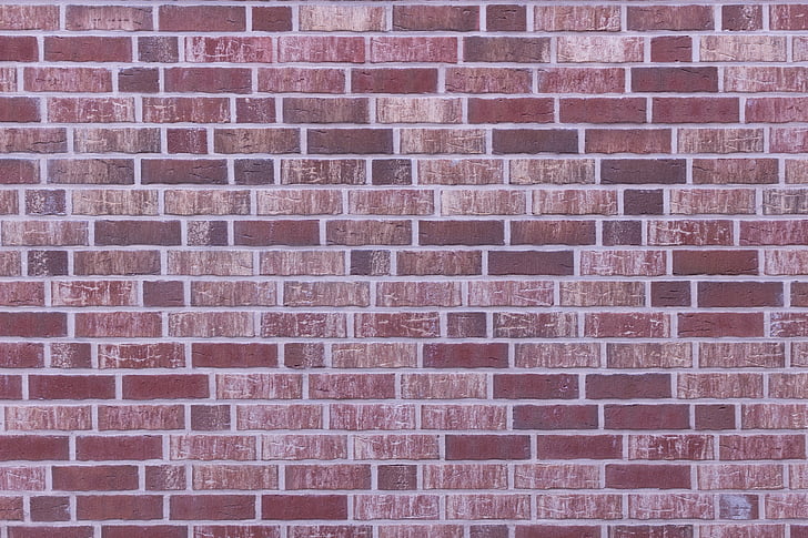brick, wall, gaps, brick wall, red, bricks, stone