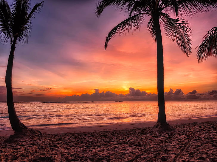 Cộng hoà Dominica, mặt trời mọc, Bình minh, buổi sáng, màu sắc, đầy màu sắc, Đẹp