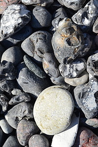 akmenys, pakrantė, paplūdimys, akmenukas, akmuo