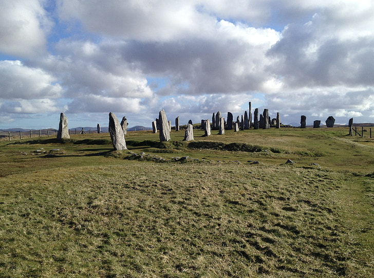 Isle of lewis, Callanish, stojących kamieni, Szkocja, Hebrydy, Wielka Brytania, Highlands