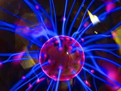 Nebula plasma ball, farve, elektrisk, touch, neon, lys