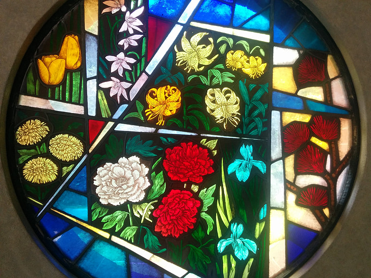 koplyčia, lango stiklas, Menas, Italija