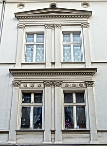 Bydgoszcz, Pilaster, Architektur, Fenster, Fassade, Gebäude, Struktur