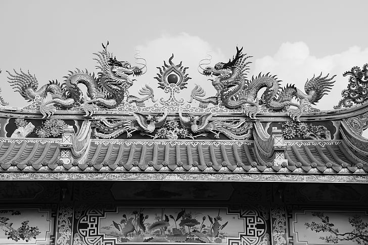 Tailândia, Banguecoque, Templo de, telhado, Ásia, Palácio, edifício