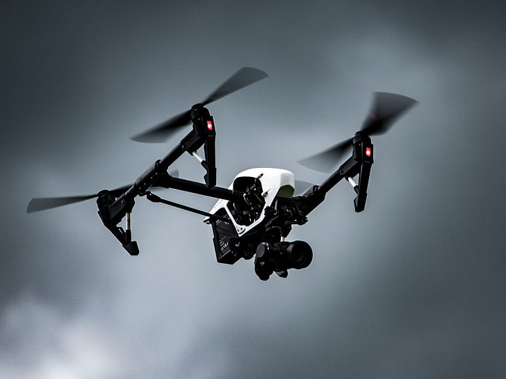 multicopter, drone, quadrocopter, Copter, inspirere, gimbal, Ingen mennesker
