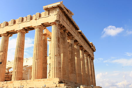 Parthenon, Acropolis, Atény, Grécko, Staroveké, Cestovanie, Európa