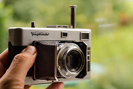 Vintage, analogice, aparat de fotografiat, obturator, lentilă, diafragma, retro