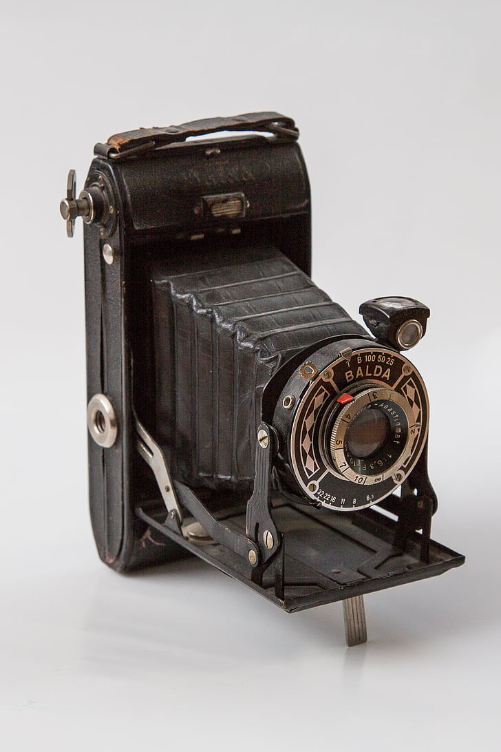 kamera, gamle, nostalgi, vintage, fotografi, kamera - fotografisk udstyr, gammeldags