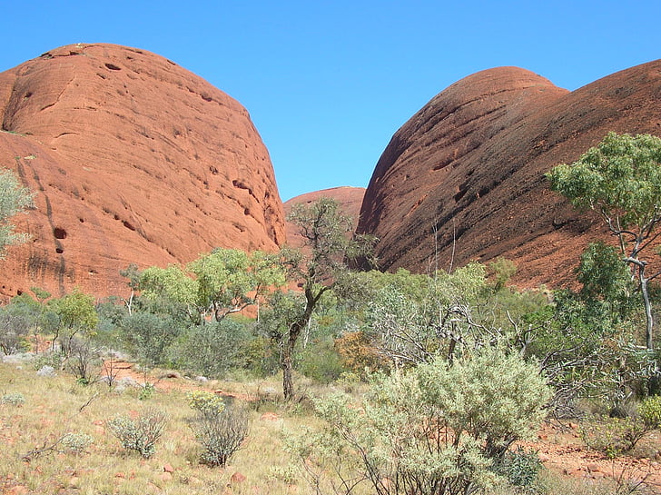 Olgas, hegyi, Ausztrália, természet, Uluru, táj, kirándulás