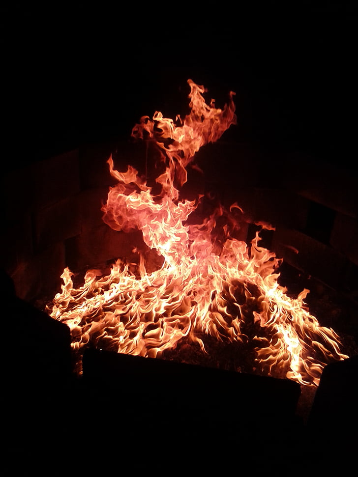 vatra, plamen, efekti