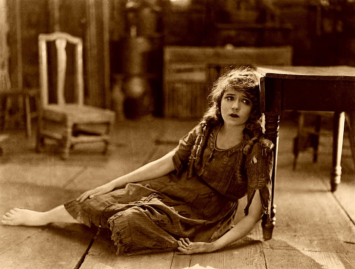 Mary pickford, sessiz film, üzgün, üzüntü, yoksulluk, ağlıyor, ezilen