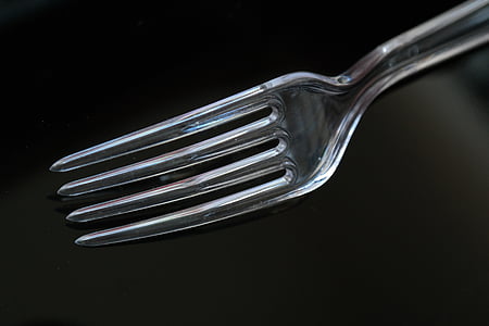plastik gaffel, gaffel, plast bestik, plast, bestik, gennemsigtig, gafler