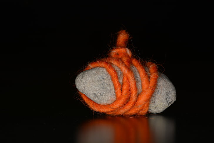 stone, wool, still life