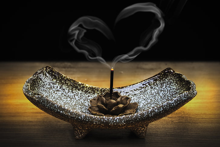 incense, smoke, love, loving-kindness, metta, heart, smoky